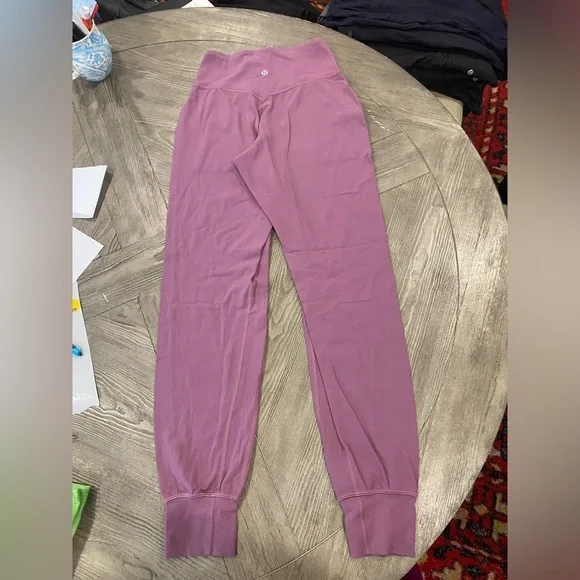 Lululemon Align Joggers High-Rise Buttery Soft Tapered Cuffs Vintage Plum W US 2 - Picture 5 of 5